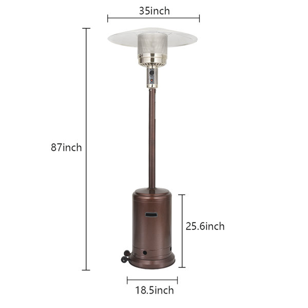 UPHA 46000 BTU Propane Standing Patio Heater & Reviews Wayfair